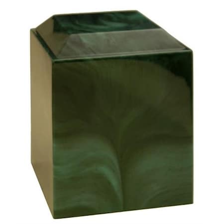 Taylor Urns 360EM Cultured Marble Cremation Pinnacle Adult Urn; Emerald